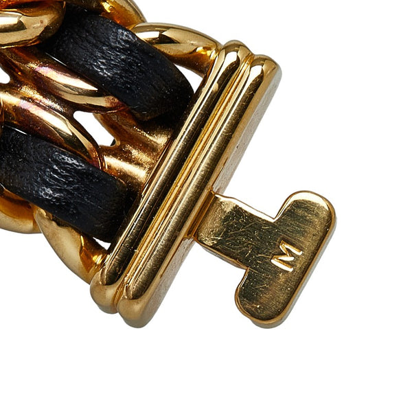 シャネル プルミエール 腕時計 #M H0001 クオーツ ブラック文字盤 メッキ レディース CHANEL 【中古】