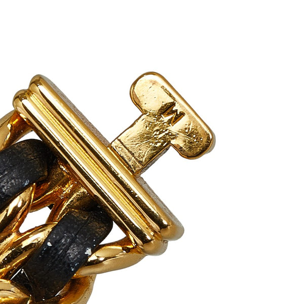 シャネル プルミエール 腕時計 #M H0001 クオーツ ブラック文字盤 メッキ レディース CHANEL 【中古】