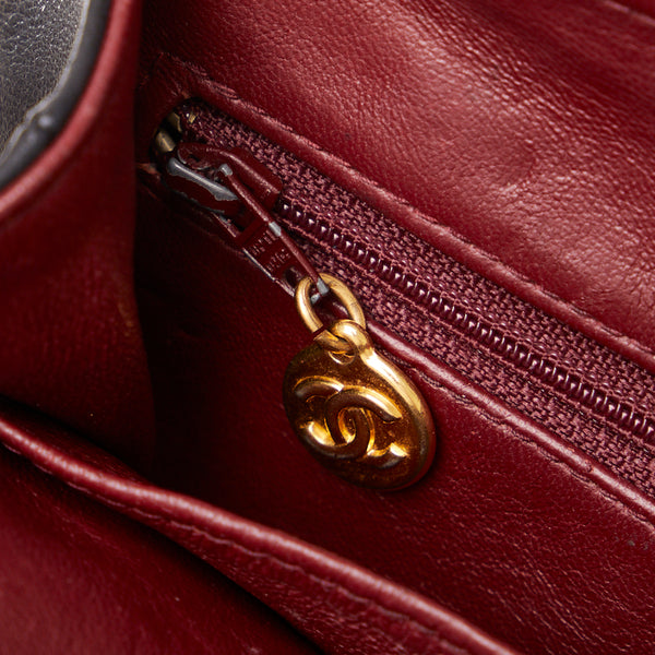 シャネル マトラッセ ココマーク ゴールド金具 チェーン ショルダーバッグ トートバッグ ブラック ラムスキン レディース CHANEL 【中古】