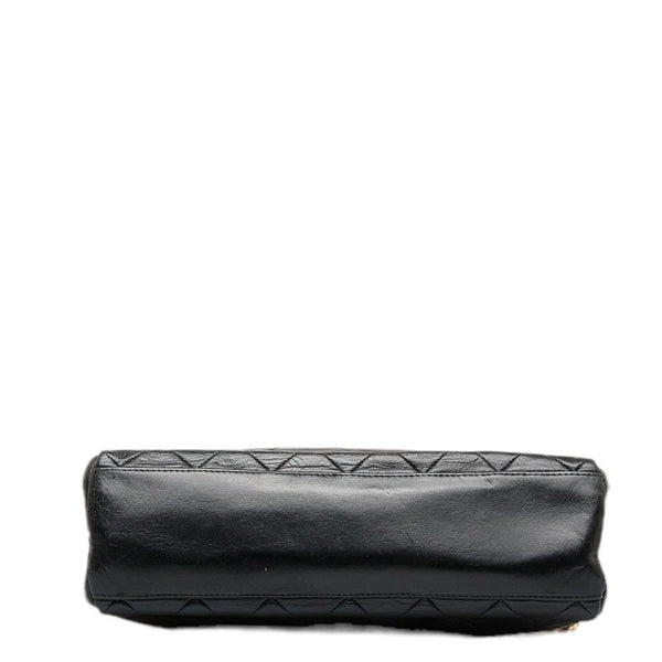 シャネル マトラッセ ココマーク ゴールド金具 チェーン ショルダーバッグ トートバッグ ブラック ラムスキン レディース CHANEL 【中古】