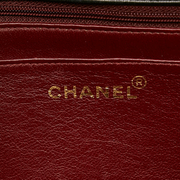 シャネル マトラッセ  ダイアナ ゴールド金具 チェーン ショルダーバッグ ブラック ラムスキン レディース CHANEL 【中古】