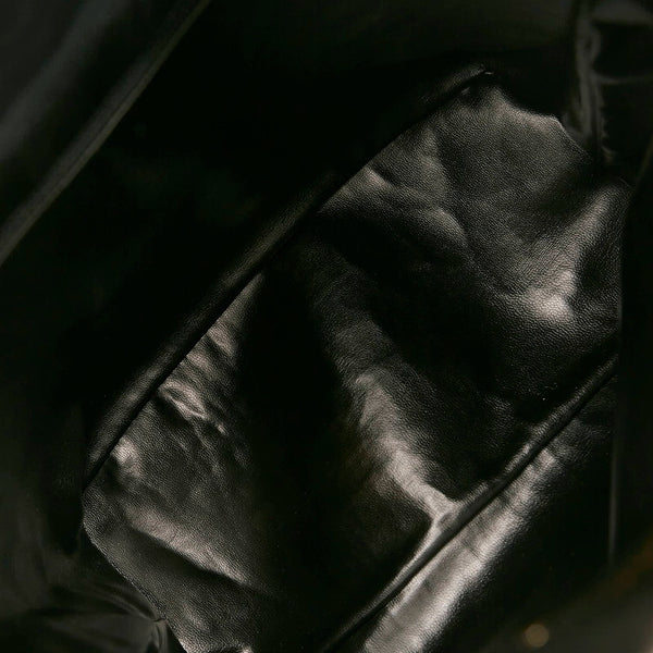 シャネル マトラッセ ココマーク  ブラック ラムスキン チェーン リュック バックパック レディース CHANEL 【中古】