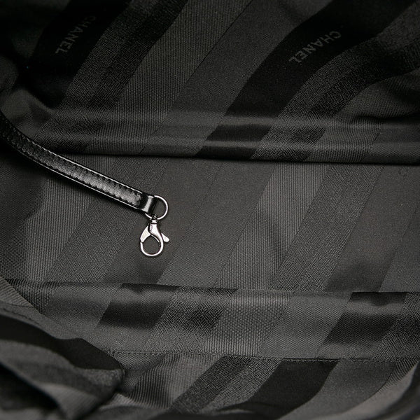 シャネル ポートベロー チェーン ショルダーバッグ トートバッグ 2WAY ブラック レザー ツイード レディース CHANEL 【中古】