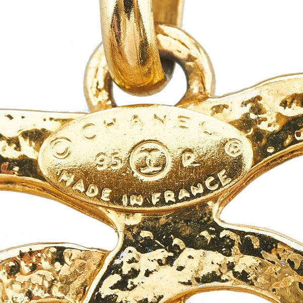 シャネル ハート ココマーク ネックレス 95P ゴールド メッキ レディース CHANEL 【中古】