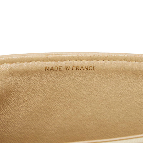 シャネル マトラッセ ココマーク ゴールド金具 チェーンショルダーバッグ ベージュ ラムスキン レディース CHANEL 【中古】