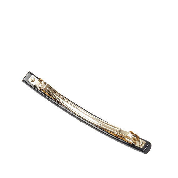 シャネル ブラック プラスチック ココマーク バレッタ レディース CHANEL 中古