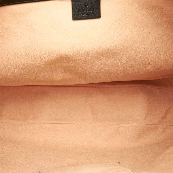 453726  ブラック レザー トートバッグ ショルダーバッグ レディース 中古