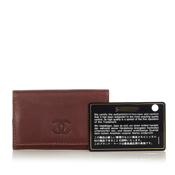 シャネル ブラウン レザー キーケース レディース CHANEL 【中古】