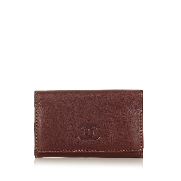 シャネル ブラウン レザー キーケース レディース CHANEL 【中古】