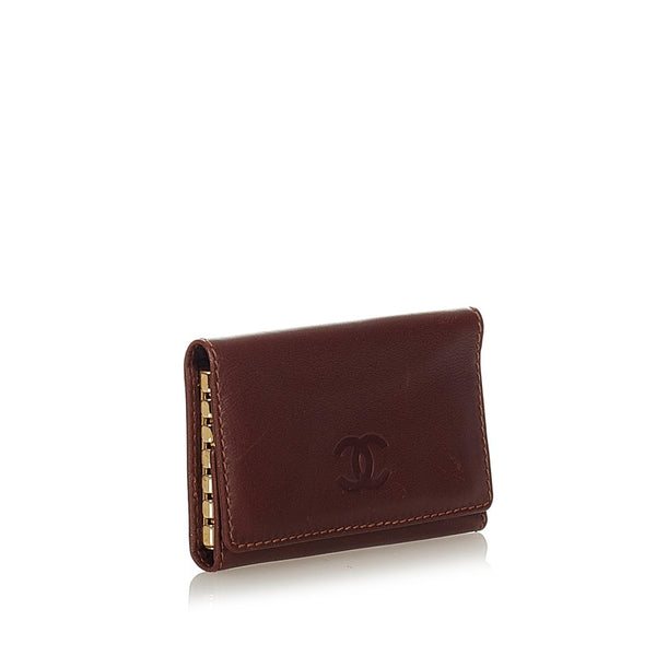 シャネル ブラウン レザー キーケース レディース CHANEL 【中古】