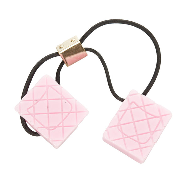 シャネル ピンク ブラック プラスチック ヘアアクセサリー レディース CHANEL 【中古】