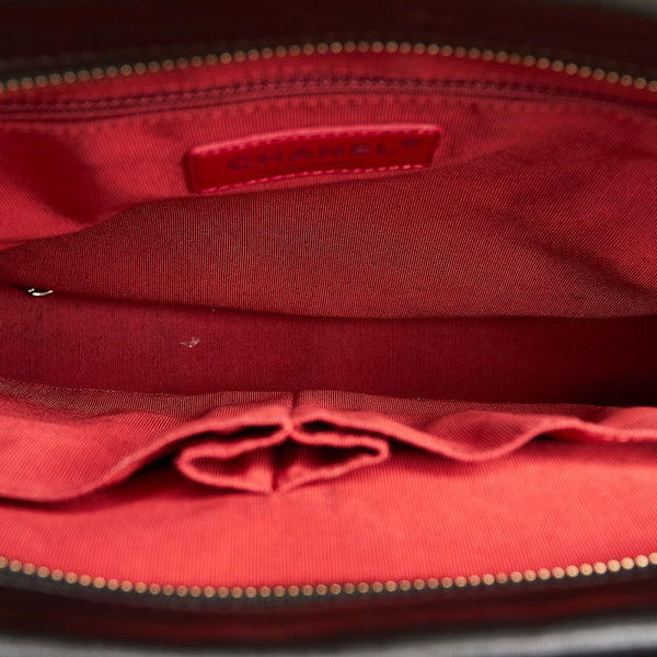 シャネル マトラッセ ガブリエル ホーボー  ブラック レザー チェーン トートバッグ レディース CHANEL 【中古】