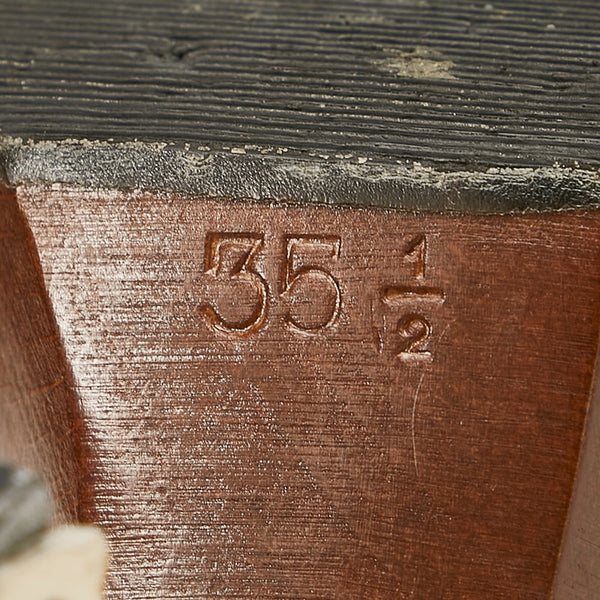 シャネル ホワイト レザー ウッド サンダル レディース CHANEL 【中古】