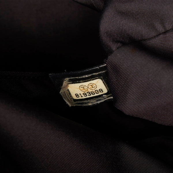 シャネル ニュートラベルライン ブラック ナイロン レザー トートバッグ レディース CHANEL 【中古】