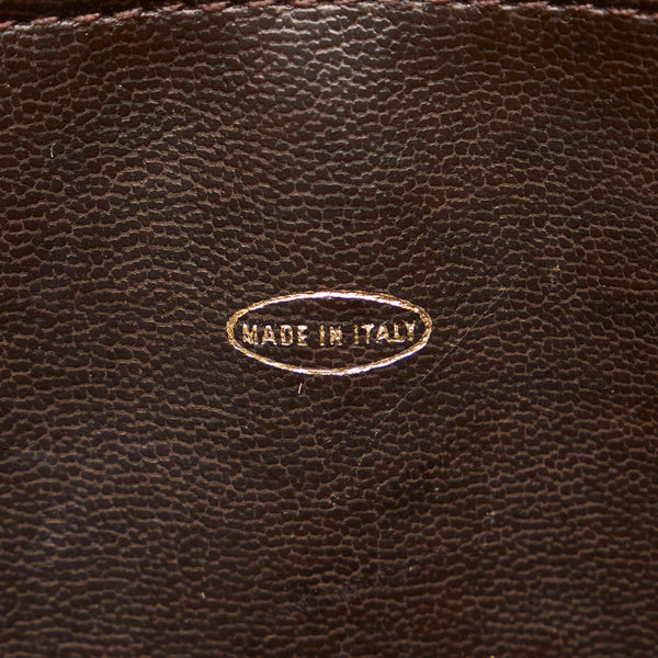 シャネル ブラウン スウェード レザー チェーン ショルダーバッグ レディース CHANEL 【中古】