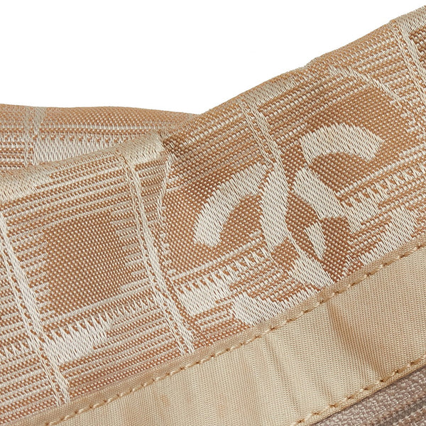 シャネル ニュートラベルライン ハンドバッグ トートバッグ ベージュ ナイロン レザー レディース CHANEL 【中古】