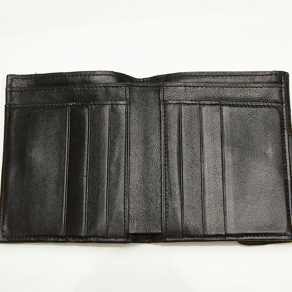 シャネル ビコローレ ココマーク ブラック レザー 二つ折り財布 レディース CHANEL 中古