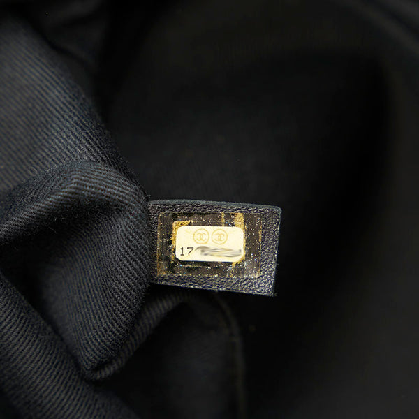 シャネル ブラック キャビアスキン ハンドバッグ ショルダーバッグ チェーン 2WAY レディース CHANEL 【中古】