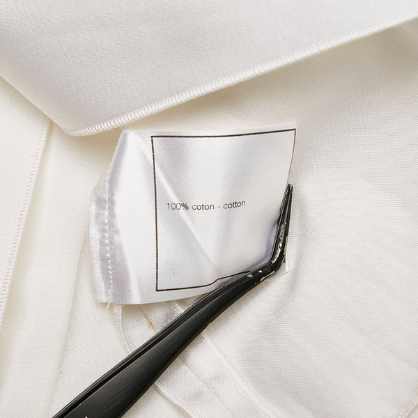 シャネル ベスト ホワイト コットン レディース CHANEL 【中古】