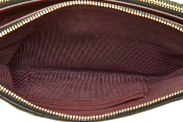 シャネル マトラッセ エンプロイダリー ブラック ラムスキン ウォレットチェーン レディース CHANEL 中古