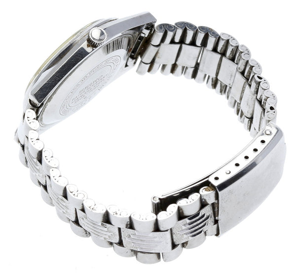 セイコー ロードマチック 5605-7020 シルバー ステンレススチール 腕時計 メンズ SEIKO 中古