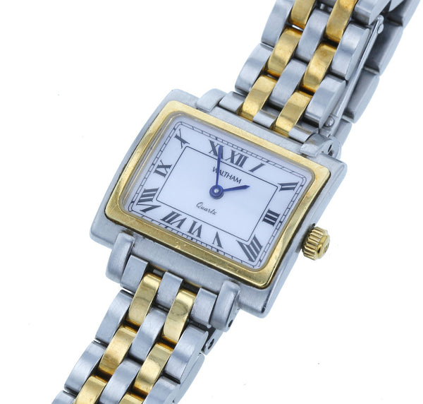 ヴォルサム コンビ 554221-52 シルバー ステンレススチール 腕時計 レディース クオーツ ホワイト文字盤 中古