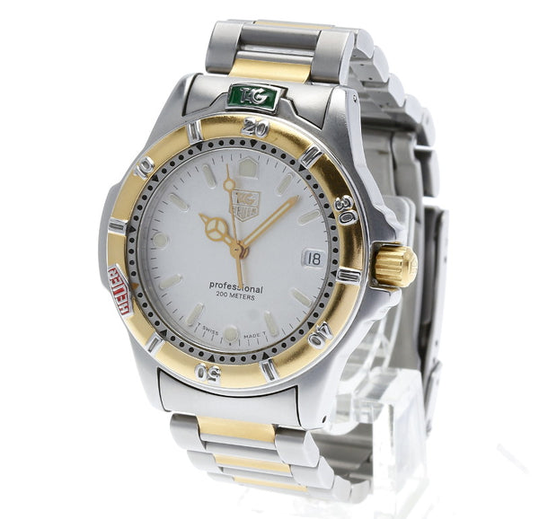 タグホイヤー プロフェッショナル 200m コンビ 995 713K シルバー ステンレススチール 腕時計 メンズ TAG HEUER クオーツ シルバー文字盤 中古