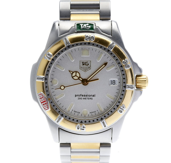タグホイヤー プロフェッショナル 200m コンビ 995 713K シルバー ステンレススチール 腕時計 メンズ TAG HEUER クオーツ シルバー文字盤 中古