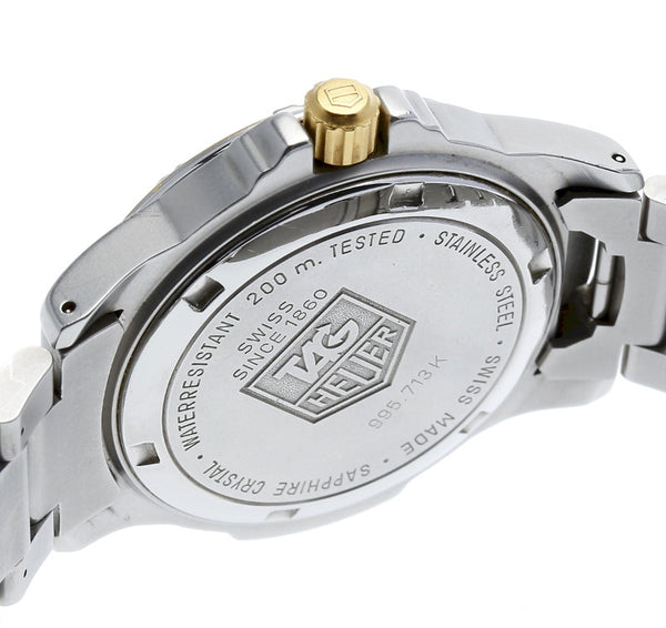 タグホイヤー プロフェッショナル 200m コンビ 995 713K シルバー ステンレススチール 腕時計 メンズ TAG HEUER クオーツ シルバー文字盤 中古