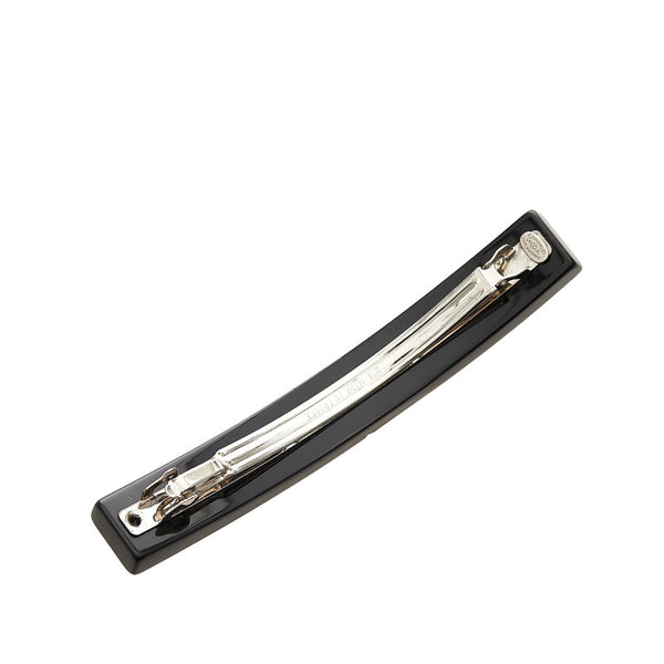 シャネル ハート ラインストーン バレッタ ブラック ピンク クリア プラスチック レディース CHANEL 【中古】