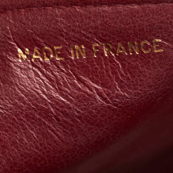 シャネル マトラッセ 24 シングルフラップ チェーン ショルダーバッグ  ブラック ラムスキン レディース CHANEL 【中古】