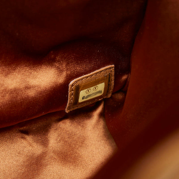 シャネル パッチワーク ハンドバッグ トートバッグ ブラウン スウェード レディース CHANEL 【中古】