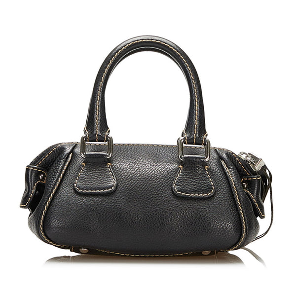 シャネル フリンジ ハンドバッグ ブラック レザー レディース CHANEL 【中古】