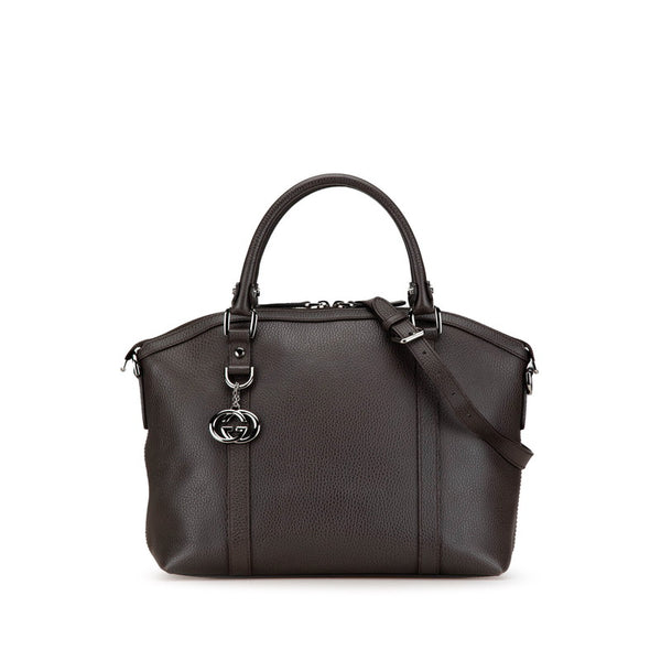 グッチ ハンドバッグ ショルダーバッグ 2WAY 341503 ブラウン レザー レディース GUCCI 【中古】