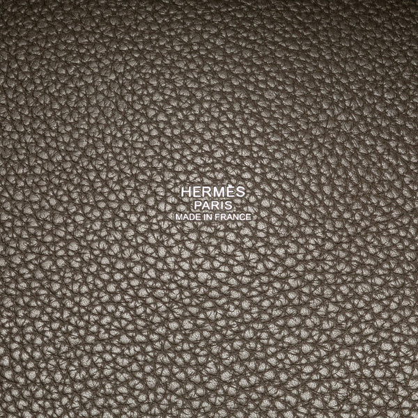 エルメス ピコタンロックGM ハンドバッグ エトゥープ グレー トリヨンクレマンス レディース HERMES 【中古】