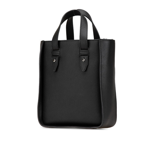 ディオール サドル ミニ トートバッグ ショルダーバッグ 2WAY ブラック レザー レディース Dior 【中古】