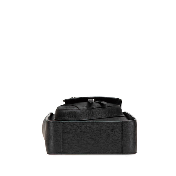 ディオール サドル ミニ トートバッグ ショルダーバッグ 2WAY ブラック レザー レディース Dior 【中古】