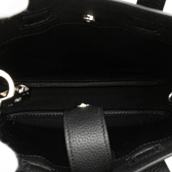 ディオール サドル ミニ トートバッグ ショルダーバッグ 2WAY ブラック レザー レディース Dior 【中古】
