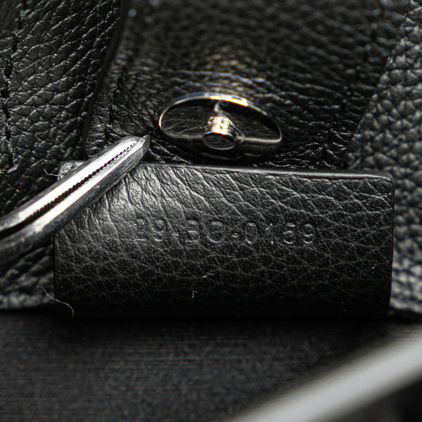 ディオール サドル ミニ トートバッグ ショルダーバッグ 2WAY ブラック レザー レディース Dior 【中古】
