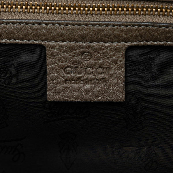 グッチ ダブルG ハンドバッグ ボストンバッグ 251813 ブラウン スウェード レディース GUCCI 【中古】