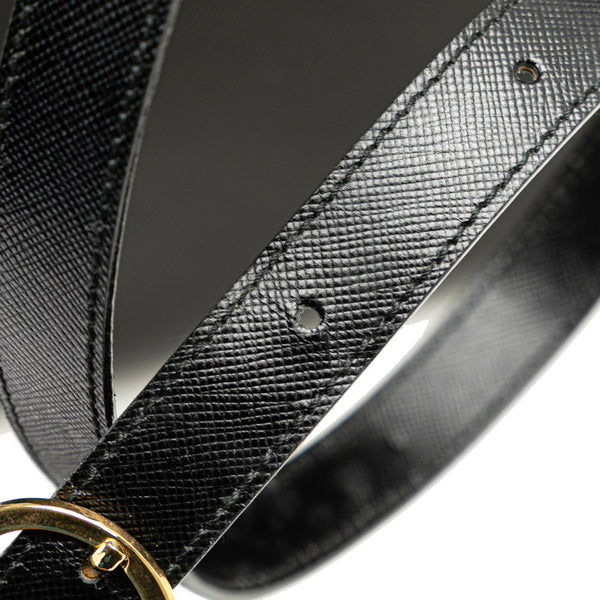 サルヴァトーレフェラガモ ガンチーニ ハンドバッグ ショルダーバッグ 2WAY ブラック レザー レディース Salvatore Ferragamo 【中古】