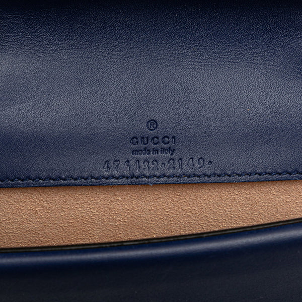 グッチ ディオニュソス チェーン 斜め掛け ショルダーバッグ 476432 ブルー ベロア レディース GUCCI 【中古】