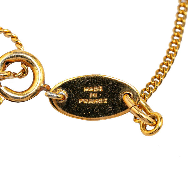 シャネル ココマーク ラインストーン ブレスレット ゴールド メッキ レディース CHANEL 【中古】