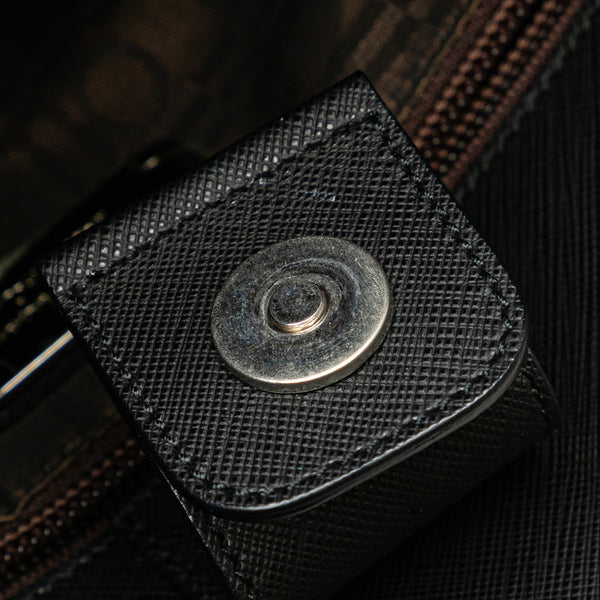 サルヴァトーレフェラガモ ガンチーニ トートバッグ ブラック PVC レザー レディース Salvatore Ferragamo 【中古】