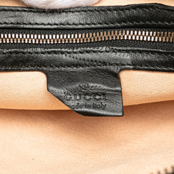 グッチ GGマーモント  ウエストバッグ 523380 ブラック レザー レディース GUCCI 【中古】