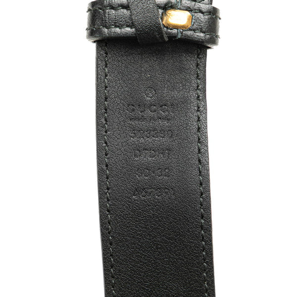 グッチ GGマーモント  ウエストバッグ 523380 ブラック レザー レディース GUCCI 【中古】