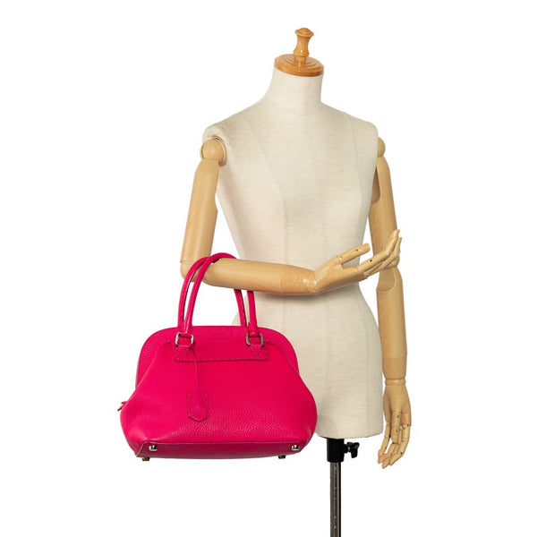 フェンディ セレリア アデーレ ハンドバッグ 8BN255 ピンク レザー レディース FENDI 【中古】