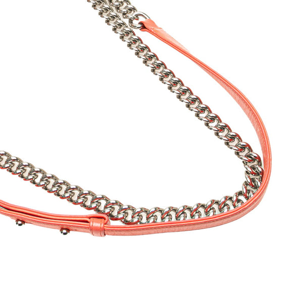 シャネル ココマーク ボーイシャネル25 ショルダーバッグ オレンジ マルチカラー ツイード ラムスキン レディース CHANEL 【中古】