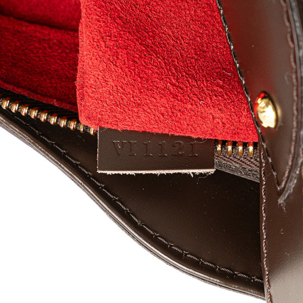 ルイ ヴィトン ダミエ システィナMM ワンショルダーバッグ N41541 ブラウン PVC レザー レディース LOUIS VUITTON 【中古】