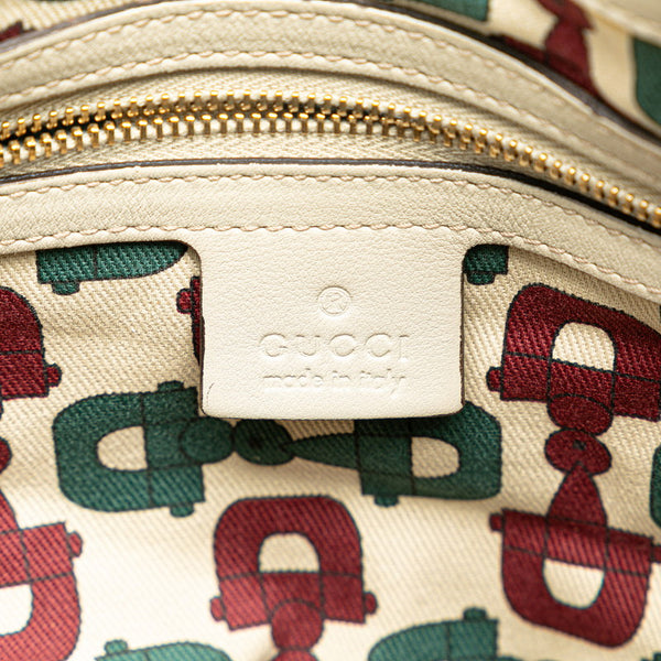 グッチ グッチシマ ヒステリア ハンドバッグ 197020 ベージュ レザー レディース GUCCI 【中古】